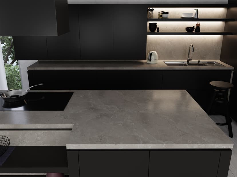 Silver-marble