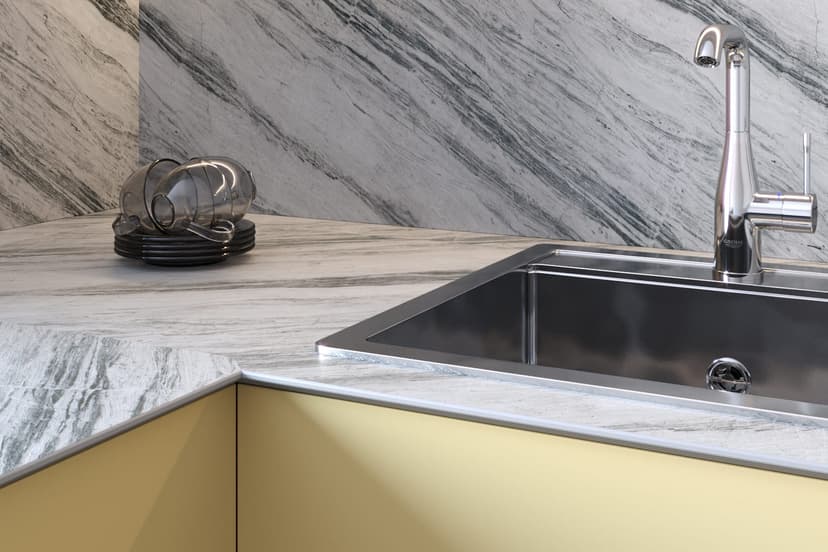 Crystal-marble
