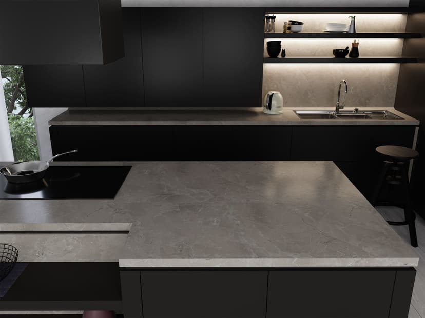 Silver-marble