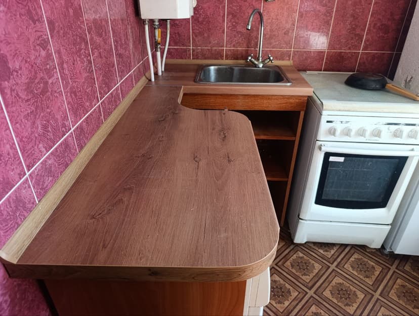 Новая столешница на кухню из ЛДСП