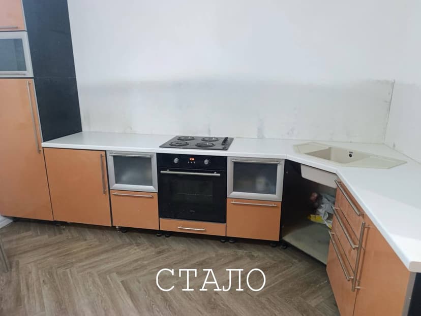 Установка кухонной столешницы на ул. Васильковая 1
