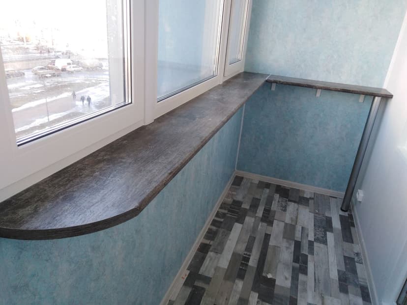 Установка подоконника из ЛДСП в СПб на ул. Коллонтай
